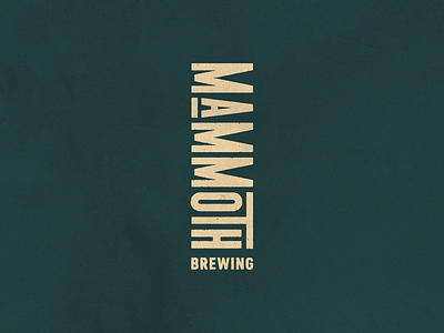 Mammoth Brewery Logo Concept beer brand branding brewery logo