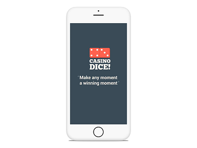 Casino Dice! animation app branding casino games design game game design illustration logo mobile ui