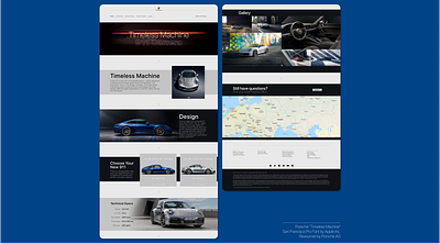 Porsche "Timeless Machine" 911 apple branding carrera figma porsche porsche 911 project sanfrancisco timelessmachine ui ui ux uidesign uiux user interface ux uxdesign web website website design