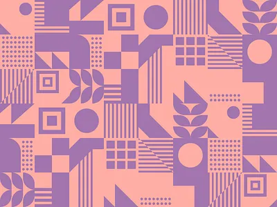 Daily Pattern - 12 03 19 abstract background geometric orange pattern purple shapes tile tiles