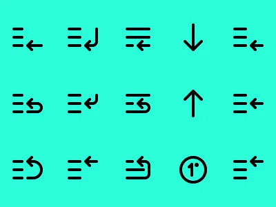 Priority icons arrows design flat icon order order management queue vector