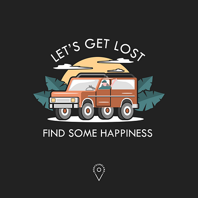 Let's get lost 2d animation branding car design figma flat design illustration portfolio sketchapp vector