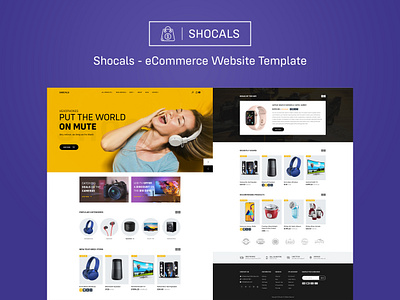 eCommerece - Website Template art design art work branding design designing ecommerce ecommerce app ecommerce design illustration landing page shopify shopify theme shopping ui ux vector web webdesign website website design