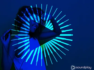 soundplay abstract audio lines play icon sound