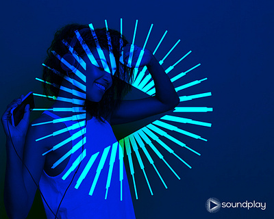 soundplay abstract audio lines play icon sound