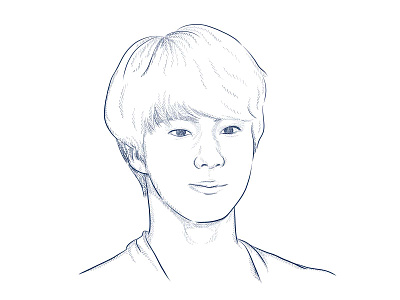 Jin birthday business illustration design digital art digital illustration graphic design idol illustration kpop minimalist pen and ink portrait singer sketch vector