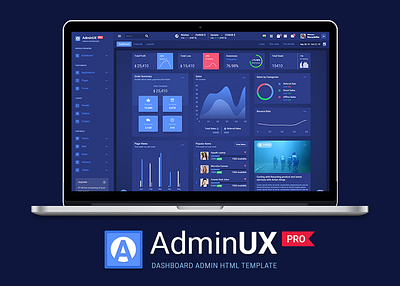 Adminux PRO HTML admin design admin template admintemplates angular angular admin template bootstrap 4 branding dashboard app dashboard design dashboard template dashboard ui design html 5 ui ux