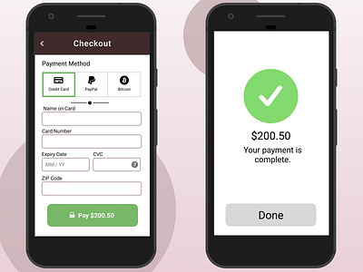 Daily UI - Day 002 - Credit Card Checkout checkout dailyui mobile payment ui ux