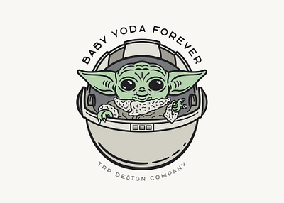 Baby Yoda Sticker baby babyyoda badge icon illustration sticker yoda