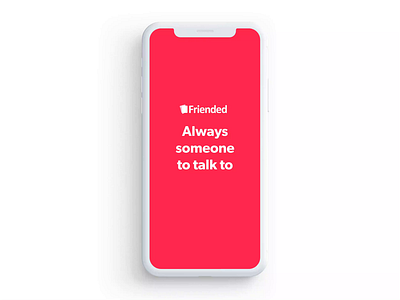 Friended animation app branding design illustration logo mobile app mobile app design mobile design mobile ui ui ux