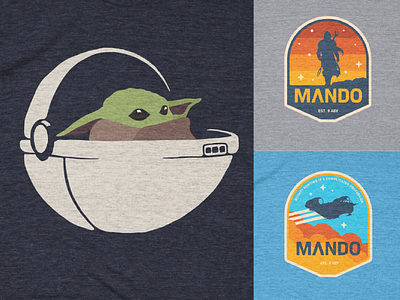 Mandalorian Apparel apparel mockup badge branding logo mandalorian shirt starwars