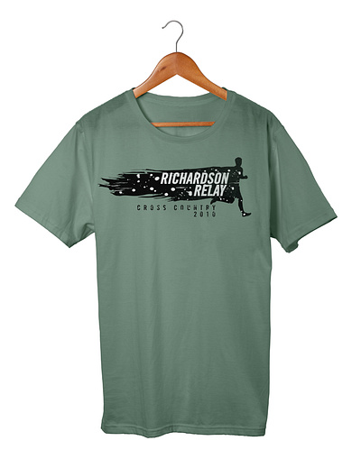 Richardson Relays branding icon logo screen printing shirt logo