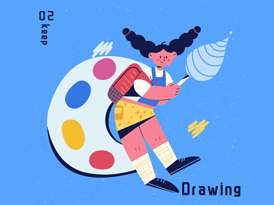 Stick to draw design illustration 插图