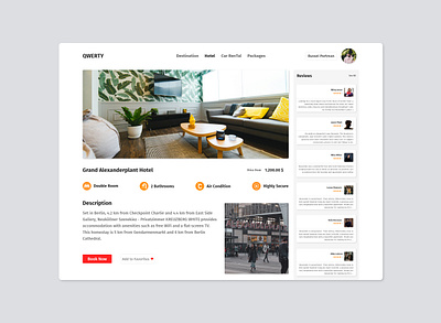 Hotel UI adobe illustrator adobe photoshop adobe xd branding graphic design minimalism ui design ux design web concept web design