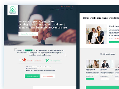 Lawyer - Landing Page agency business corporate creative law law firm lawyer psd template ui website