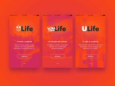 ULife app ui ui design user interface