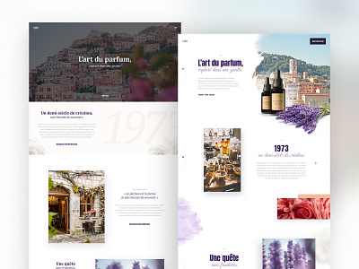 Daily UI - Fragrance Landing clean daily ui design fragrance graphic design landing ui website