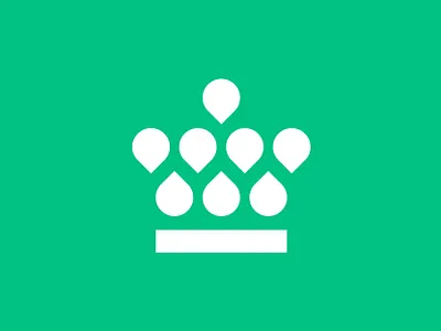 Oil Fund Logo branding crown drop flame gas logo mark oil