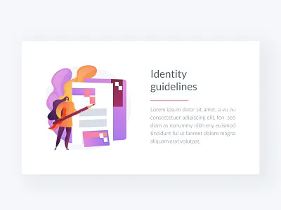 Brand identity vector metaphor brand brand identity concept design element graphic design illustration metaphor ui ui elements vector webdesign