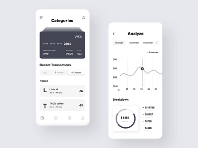 private bank account management app app design bank banking budget financial services ios iphone mobile savings spendings ui ui ux