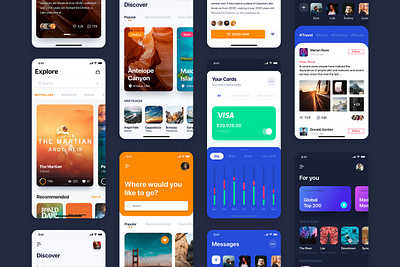 Pallas Mobile UI Kit app app ui articles interface ios login map material menu mobile on boarding profile sign up social statistics template theme tracking ui ui kit