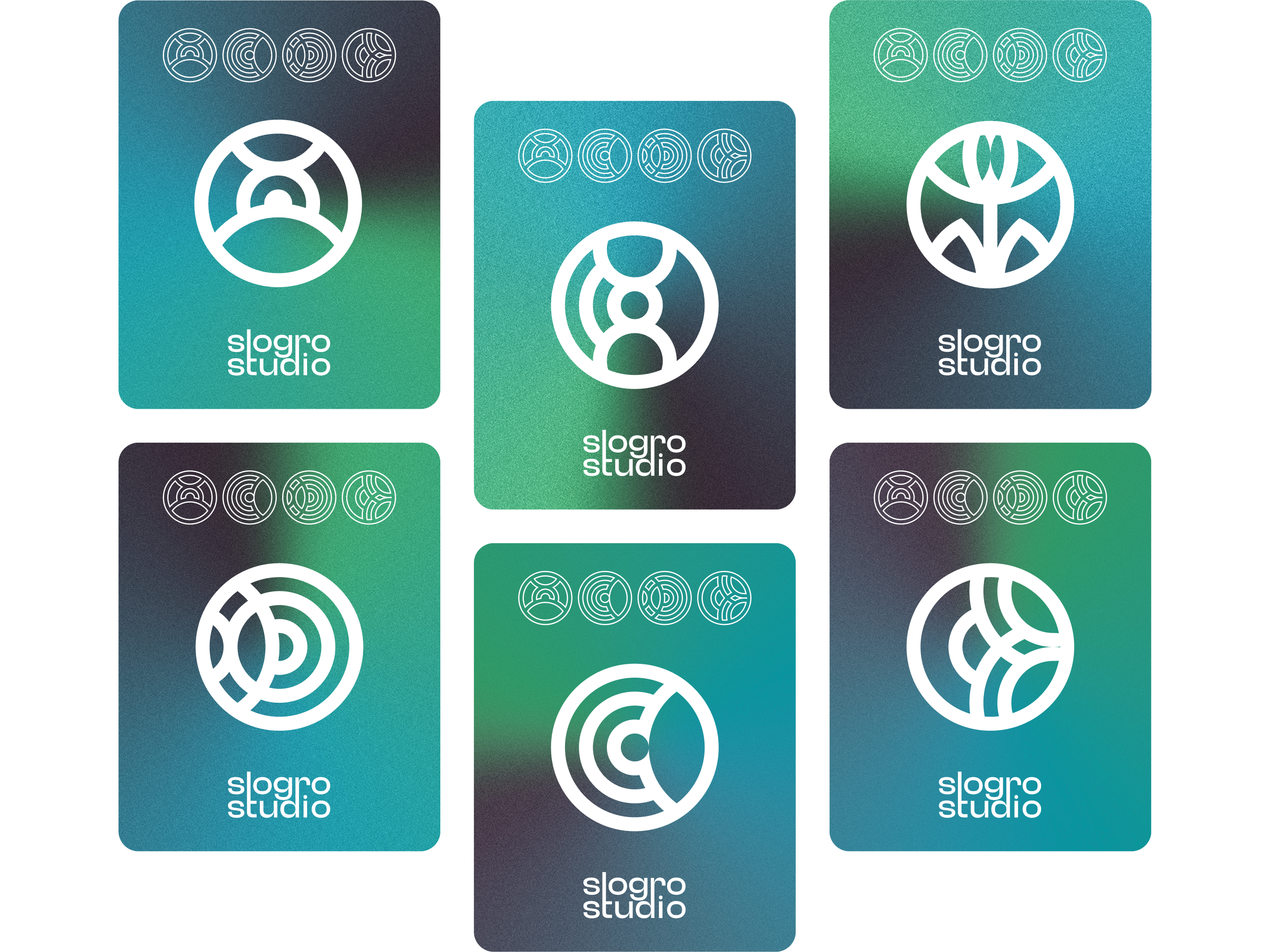 Slogro Studio - Abstract Glyphs abstract branding design font glyph glyphs modern