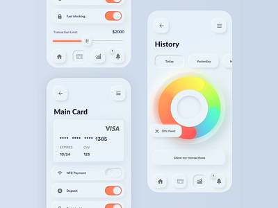 Skeuomorph Banking App app app design bank bank app banking banking app best design daily ui mobile skeuomorph skeuomorphic skeuomorphism ui ui ux ui design user interface