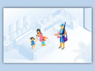 bedroom design branding design illustration illustration design illustration digital illustrator isometric design