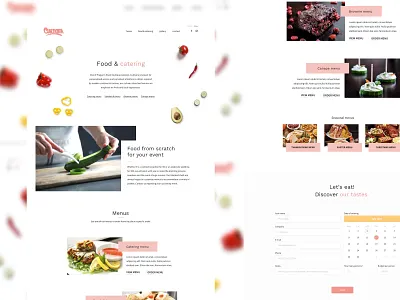 Culinaria - The Catering services food redesign ui web design