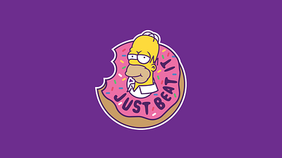 Just beat it donut homer simpson sprinkles
