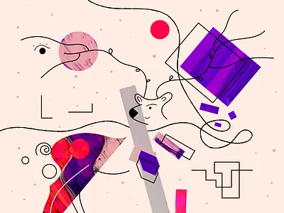 WINTER abstract adobe adobe photoshop art colors deer drawing dribbble illustration illustration art love neosuprema winter