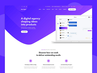 Digital Agency advertising agency agency website branding agency business website company website corporate website creative agency digital agency digital product ekko landing page marketing agency multipurpose software company startup webdesign website website design wordpress wordpress theme