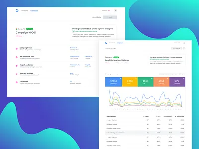 Instaon Campaign Edit & Preview advertising adwords analytics campaign campaign design campaign editor campaign management campaign monitor edit campaign google google ad banner google ads google adwords google campaign keywords marketing marketing campaign saas