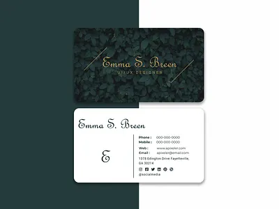 Business Card design branding agency corporate corporate identity real estate real estate business card visiting card