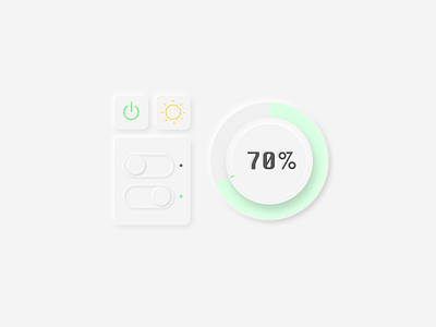 neumorphism experiment button clean controll dash dashboard interface minimal modern neumorphic neumorphism settings skeuomorph skeuomorphic soft soft ui toggle ui white