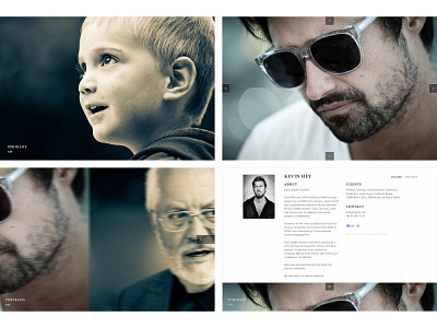 Kevin Hey design layout photographer portfolio ui user experience user interface ux web