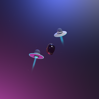 Daft Punk Dark Space 3d 3d animation 3d art 3d artist clean clean design color colores minimalism minimalist space