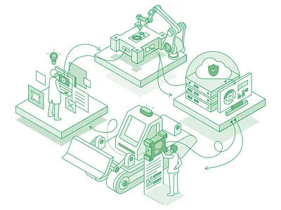 iOT B2B Branding Illustration