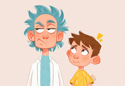 Rick And Morty character character design digital art digital drawing digital illustration drawing fanart illustration procreate rick and morty rickandmorty visual design