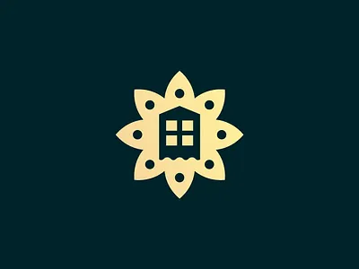 FLOWER HOME awesome design brand brand design branding business logo design art design logo design logo artist flower flower logo gold gold logo home identity design logo logo design logodesign logos monogram monogram logo