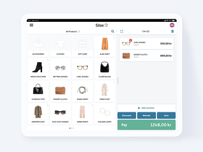 Sitoo POS Concept concept ipad ipad pro point of sale pos sitoo ui