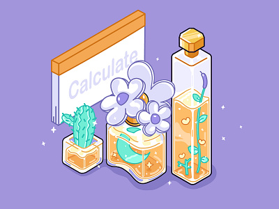 Perfume Bottle illustration logo