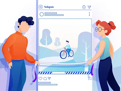 Instagram Video Length 2d animation cycling design illustration instagram post length studiotale video