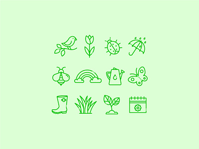 Spring icons design icon illustration vector