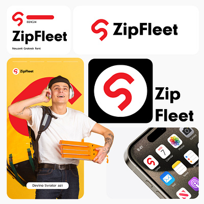 ZipFleet graphic design logo