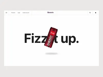 Beverix - eCommerce website Design & Development animation design figma landing page reactjs ui ux we web design website