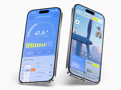 Wind Farm Management | Mobile App app crm dashboard design energy interface management mobile design mockup monitoring power product design renewable saas service sustainability ui uiux ux wind farm