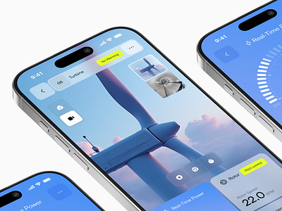 Wind Farm Management | Mobile App app crm dashboard design energy interface management mobile design mockup monitoring power product design renewable saas service sustainability ui uiux ux wind farm