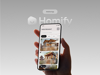 Homify – Finding Your Dream Home Made Easy app crm dashboard design estate interface mobile product property real estate rent saas service ui ux