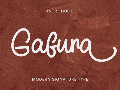 Gafura is a versatile handwritten font ligature font